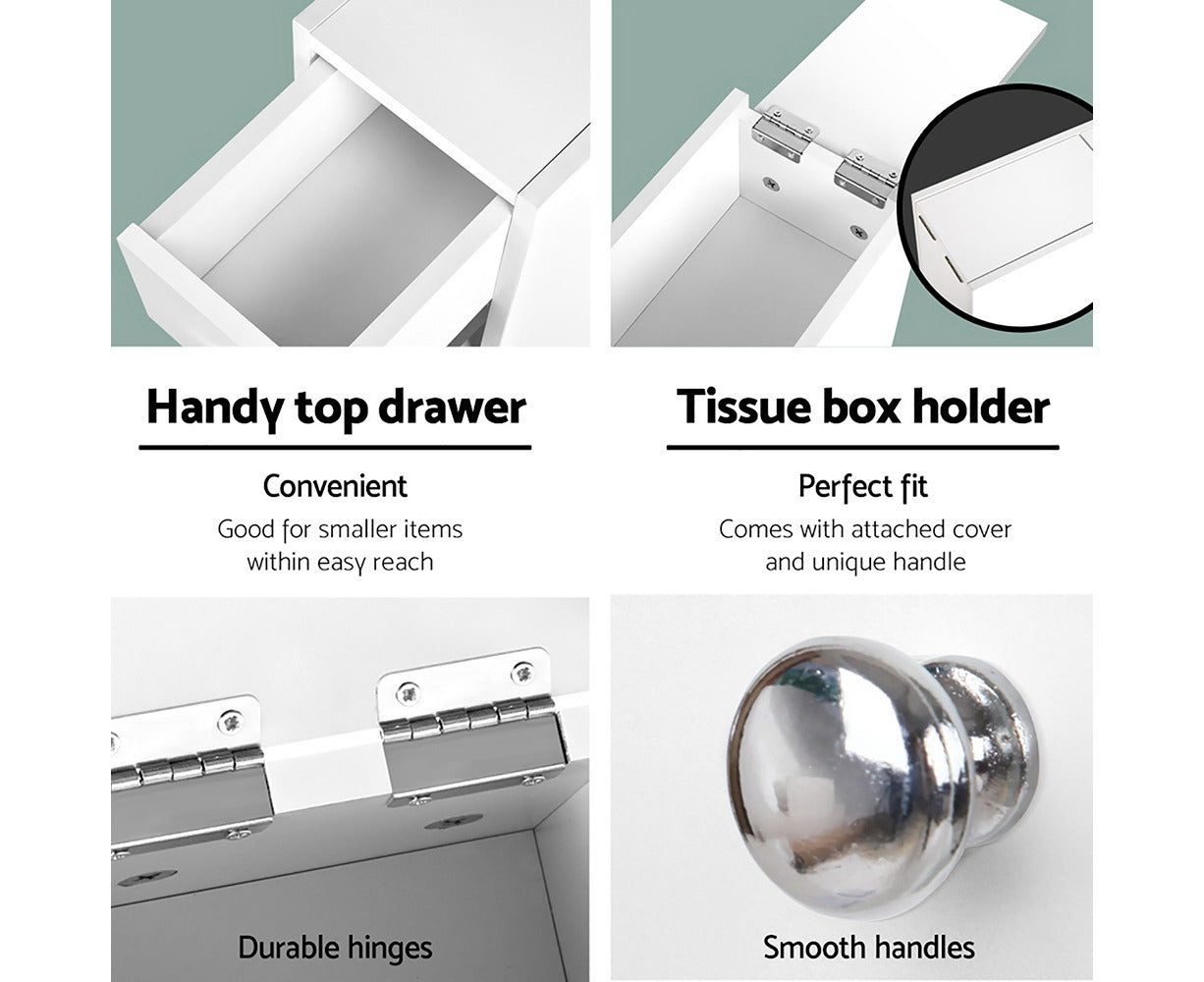 Bathroom Storage Cabinet Tissue Holder