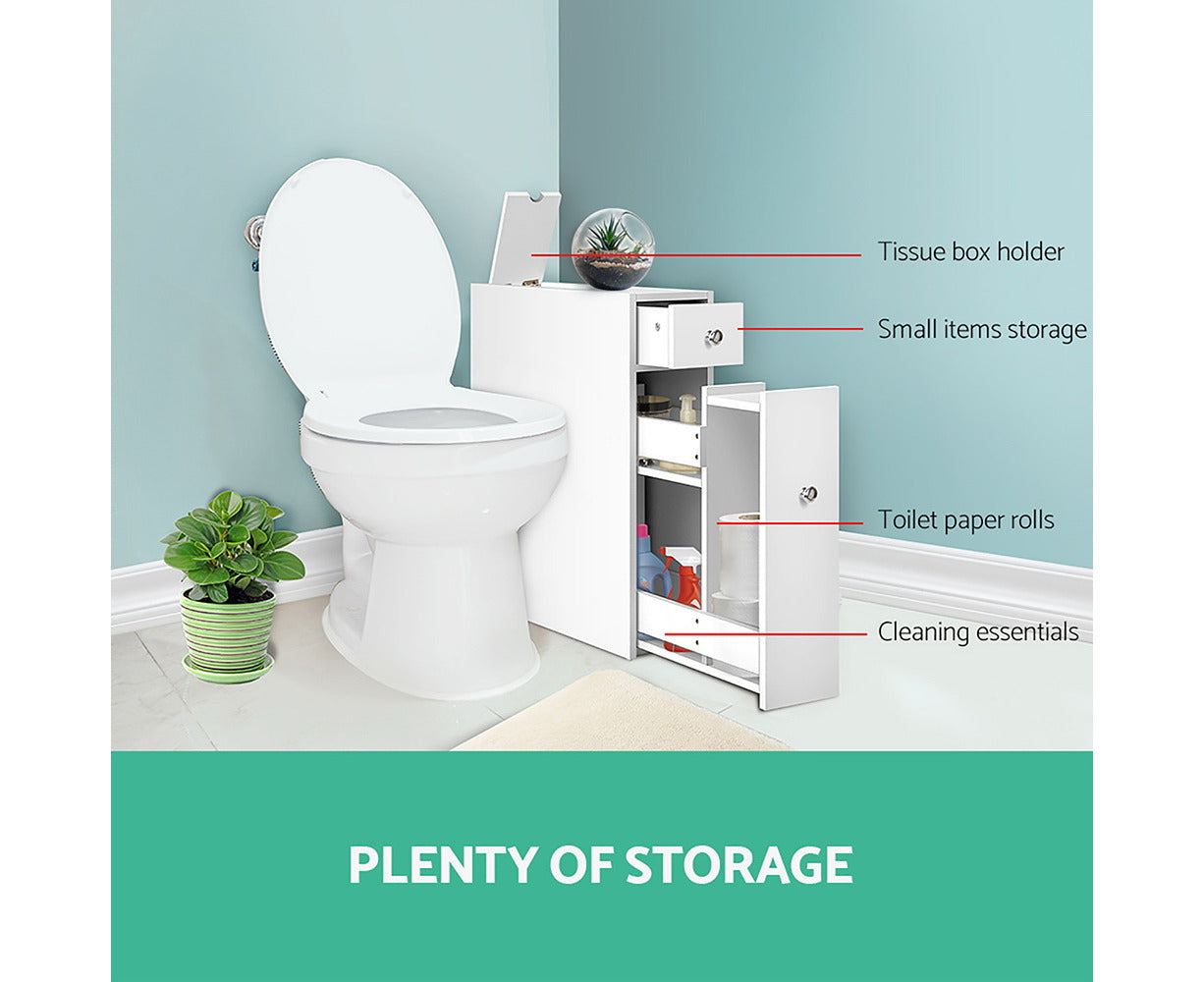 Bathroom Storage Cabinet Tissue Holder